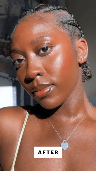 BlayTettey after applying the Juvia's Place Bronzed Duo